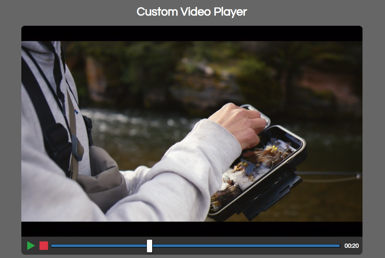 Custom Video Player Screenshot