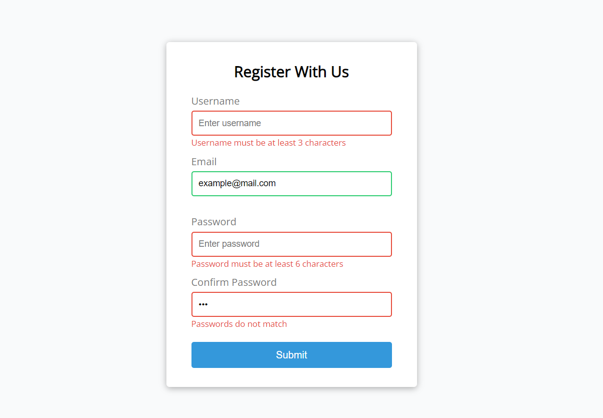 Form Validator Screenshot