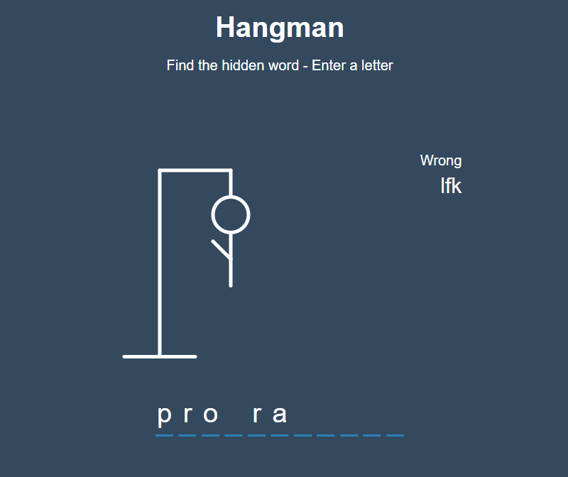 Hangman Screenshot