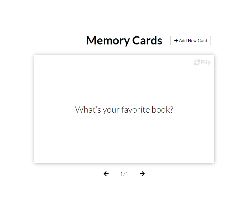 Memory Cards Screenshot